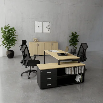 Oficina equipada con escritorios y sillas Chairs Store